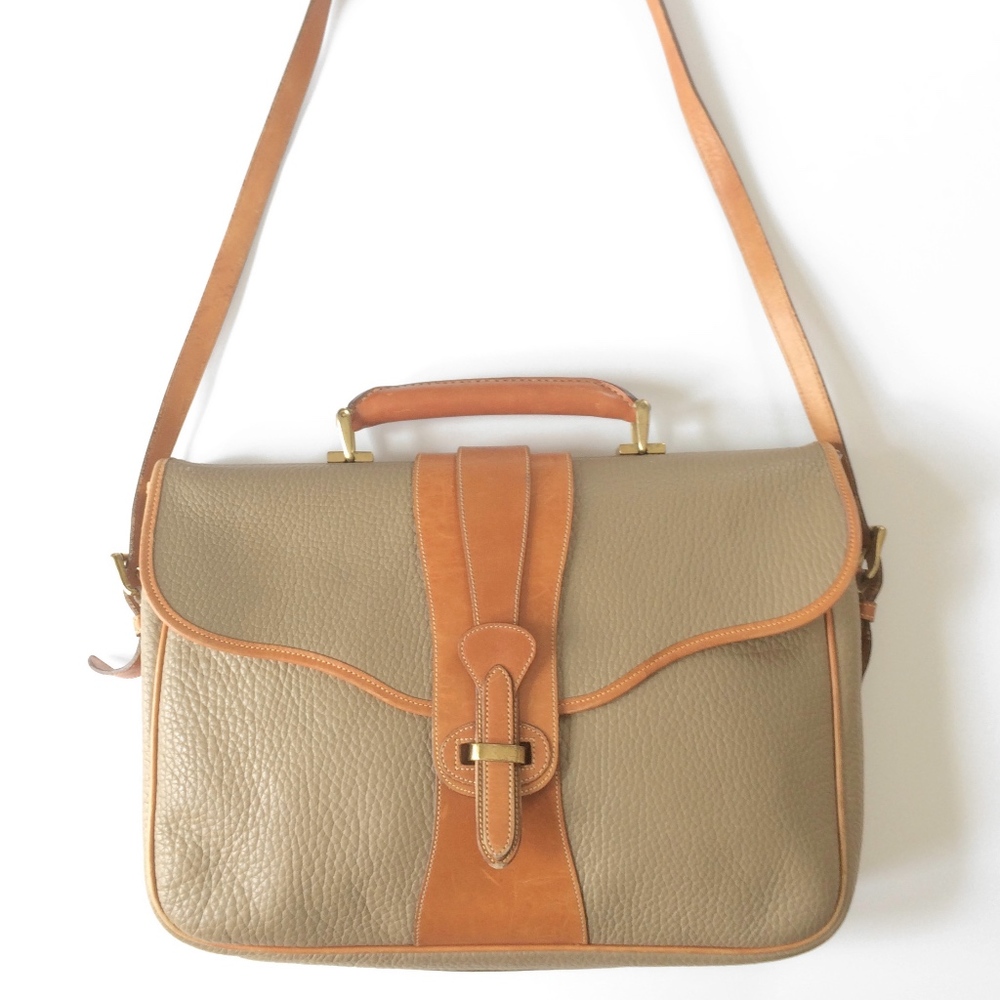 Vintage Dooney & Bourke Leather Messenger Bag